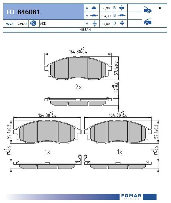Brake Pad Set, disc brake